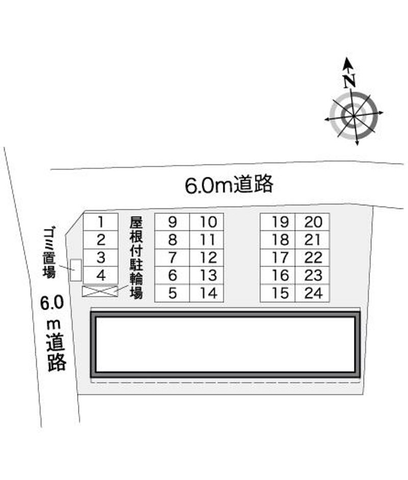 レオパレスＮＡＧＡＹＡＭＡ 配置図