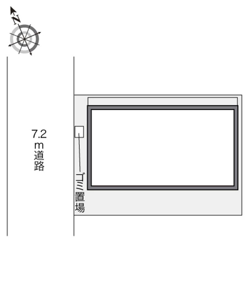レオパレスＳＨＩＮＯＨＡＲＡ 配置図
