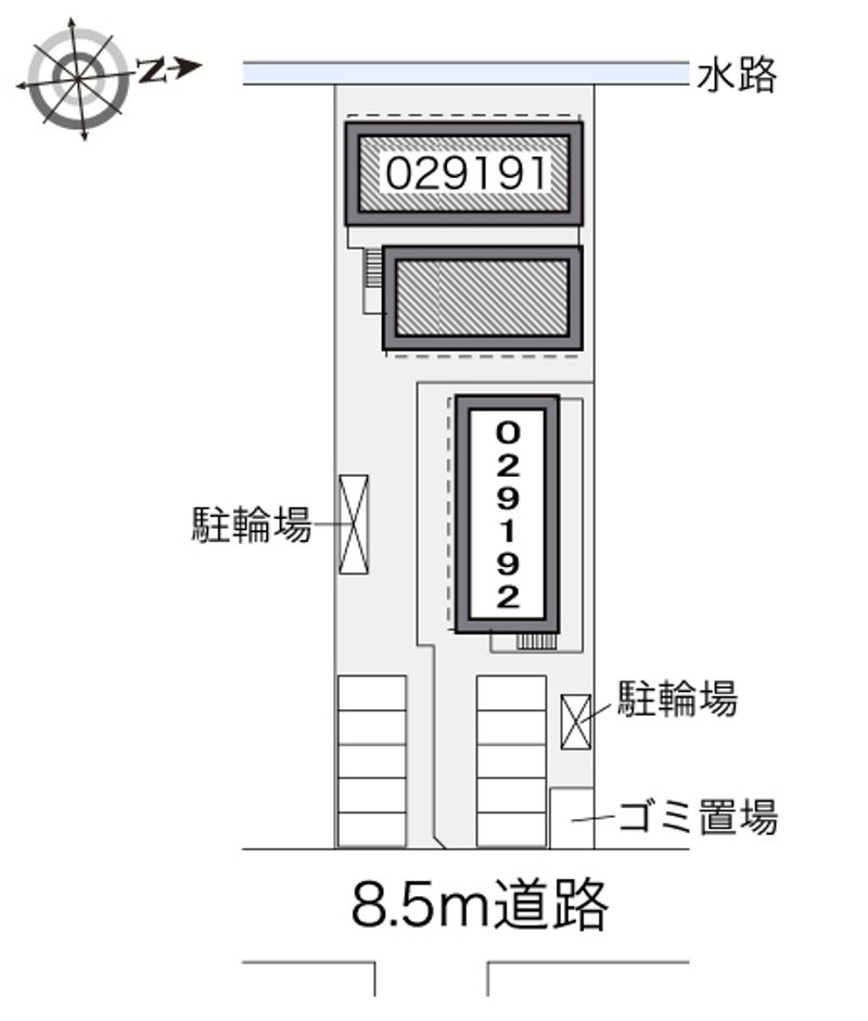 レオパレスＮＡＫＡＴＡ　Ａ 配置図