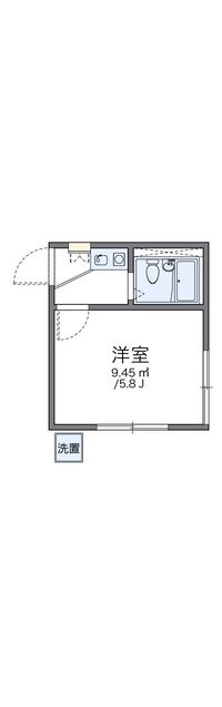レオパレスブルースカイ 間取り図