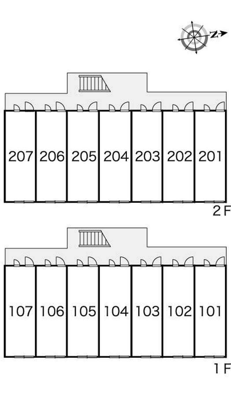 レオパレスコンシェレントＦ 間取配置図