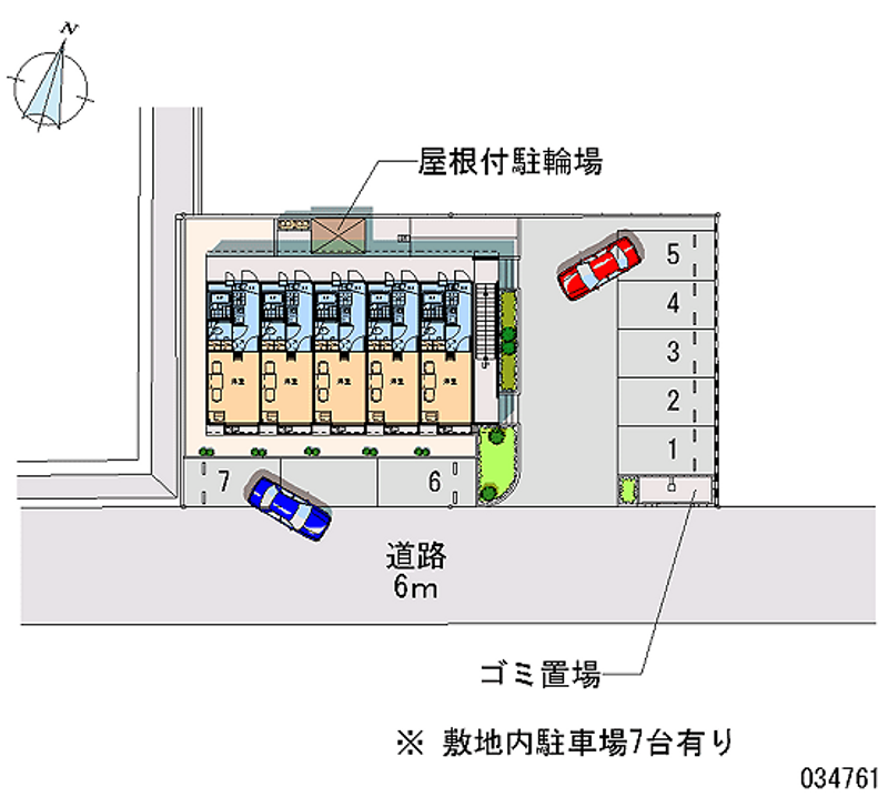 レオパレス上大利北 月極駐車場