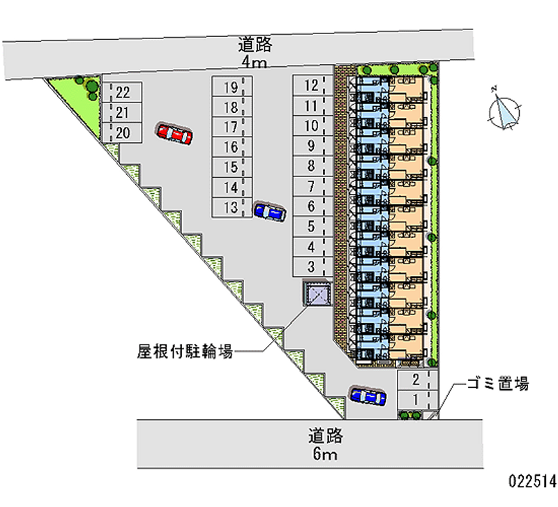 レオパレスブルースカイ 月極駐車場