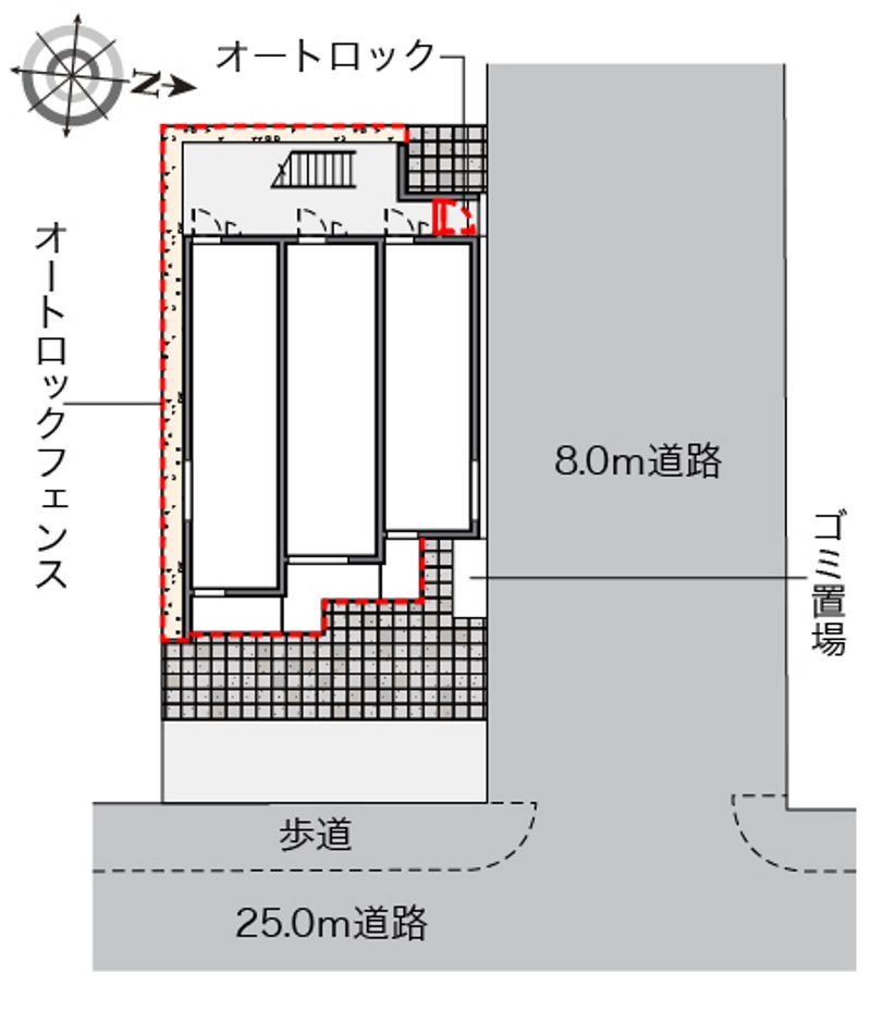 クレイノアムレット　矢口渡 配置図