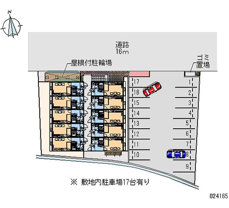 レオパレスＴＡＫＥＳＨＩＲＯ 月極駐車場