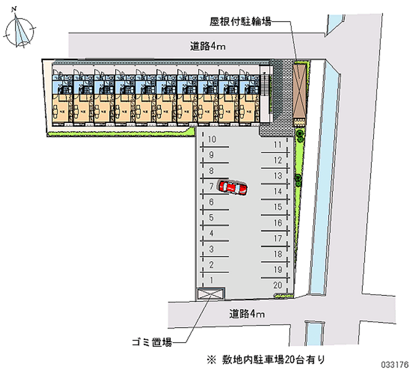 33176 Monthly parking lot