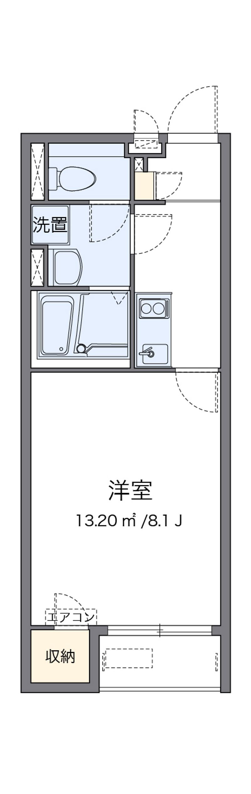 クレイノ大岩Ⅱ 間取図