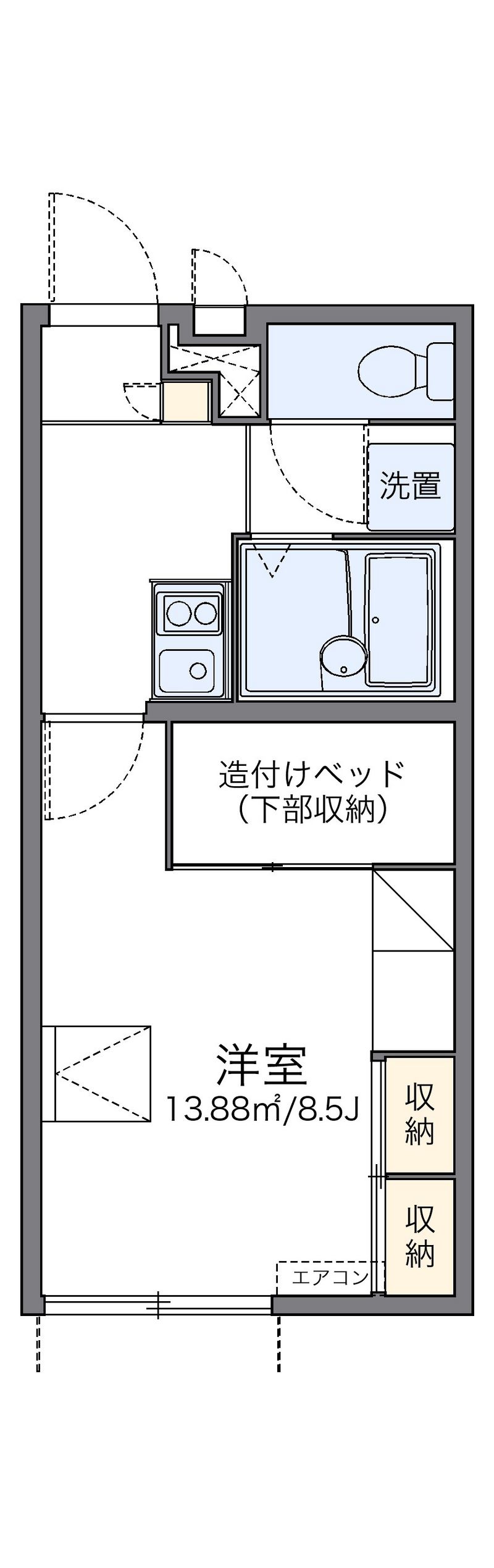 レオパレスＴＳおおつか 間取図