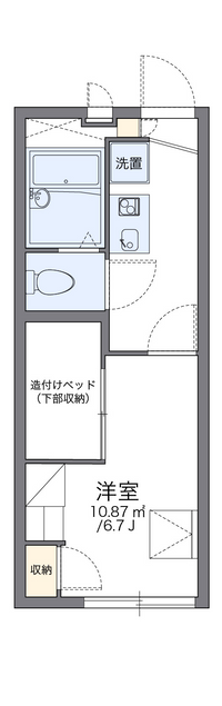 レオパレスヒルサイドハイツ菅田 間取り図