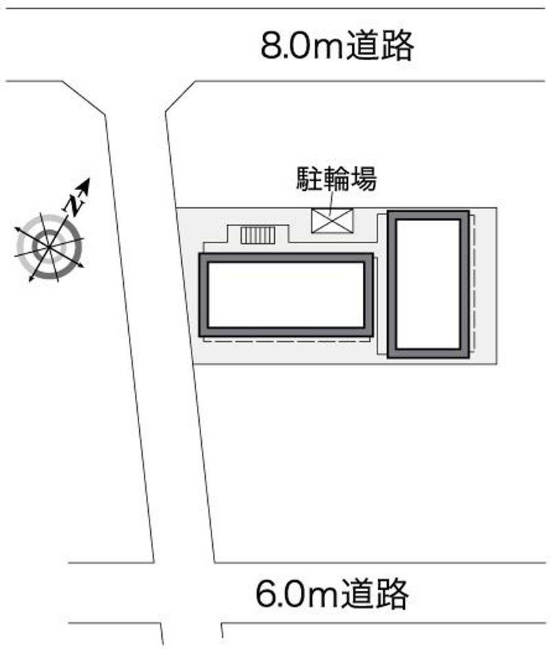 レオパレス若草 配置図
