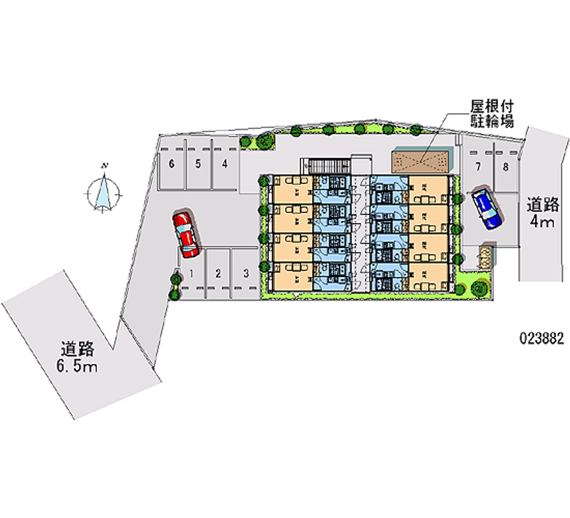 レオパレス開陽 月極駐車場