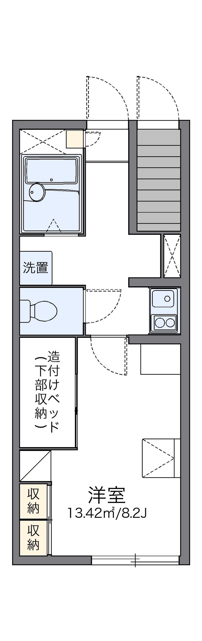 レオパレス八萬屋 間取図