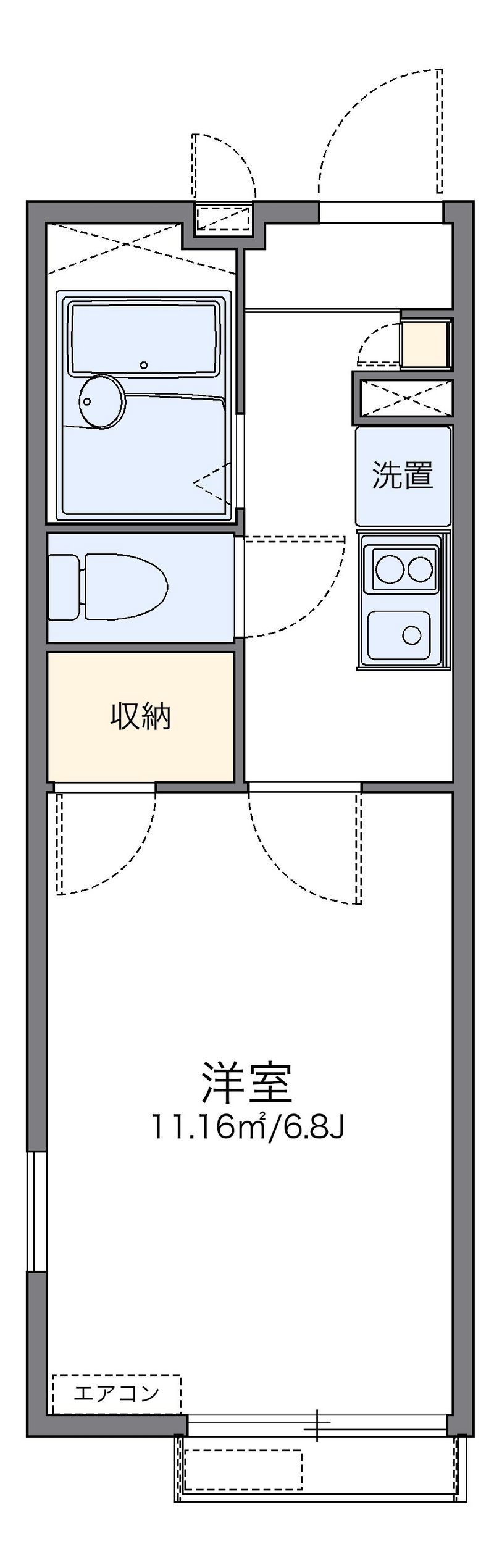 レオパレスカサ　ヴェルデ 間取図
