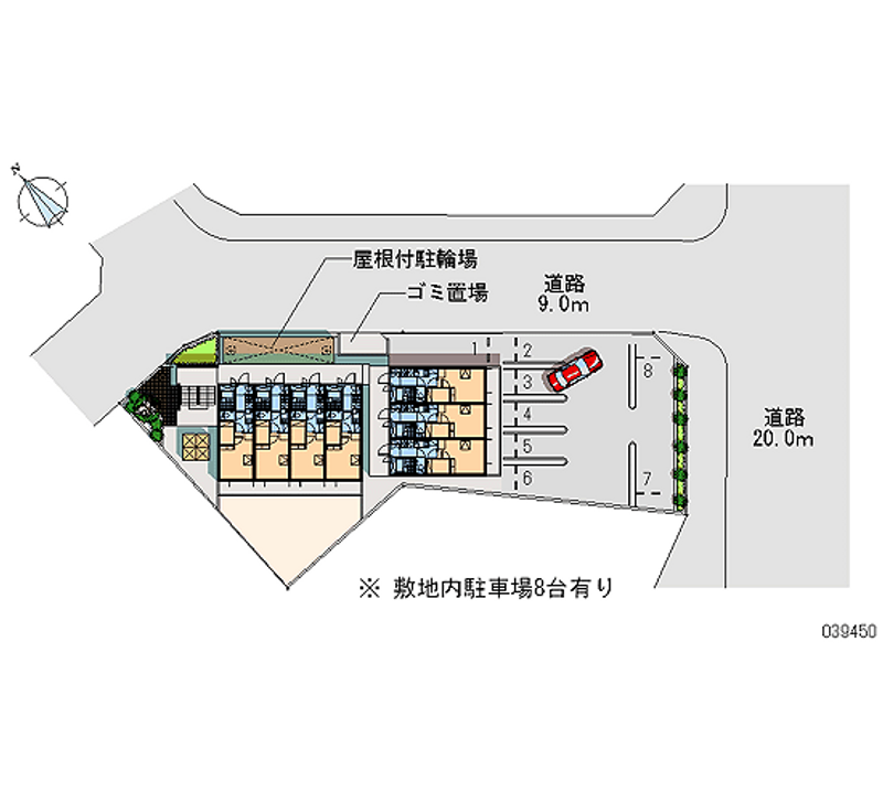 レオパレス小本本町 月極駐車場