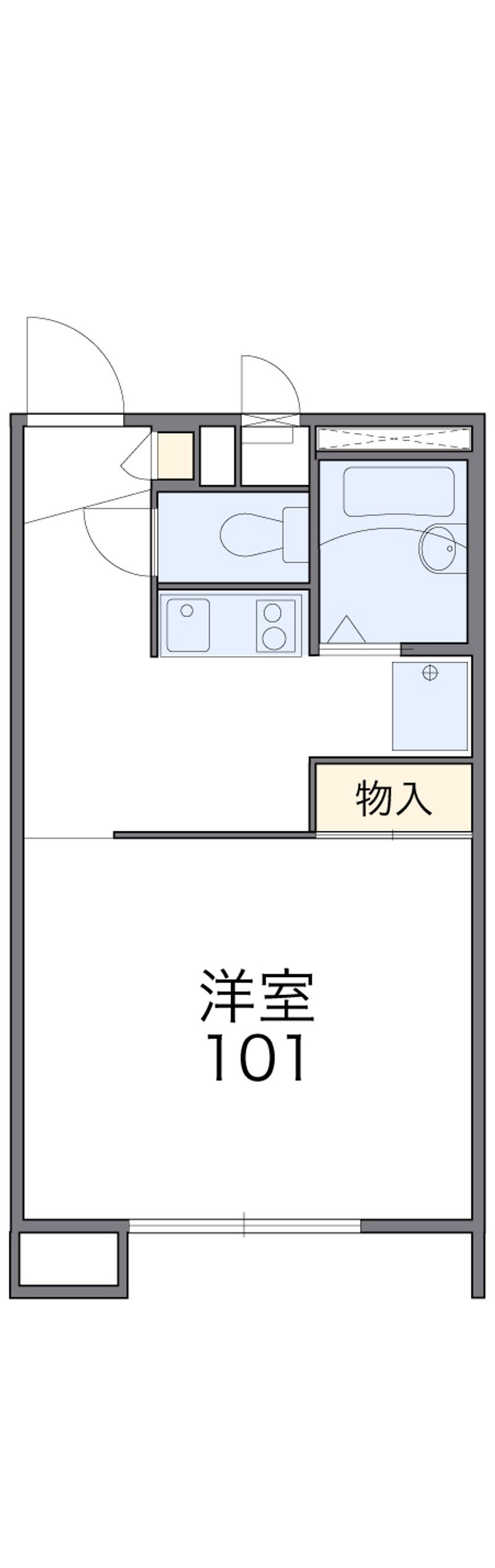 レオパレスプログレスｉｎ 間取図