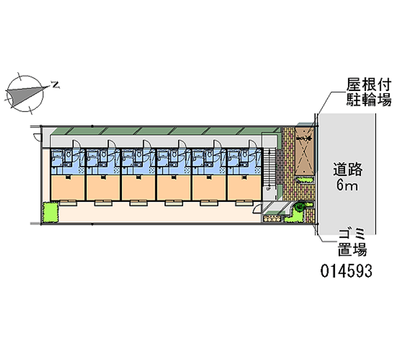 レオパレスオーパス深江橋 区画図