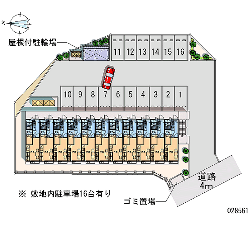 28561 Monthly parking lot