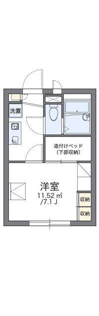 レオパレスシェソワＭＳＫ 間取り図