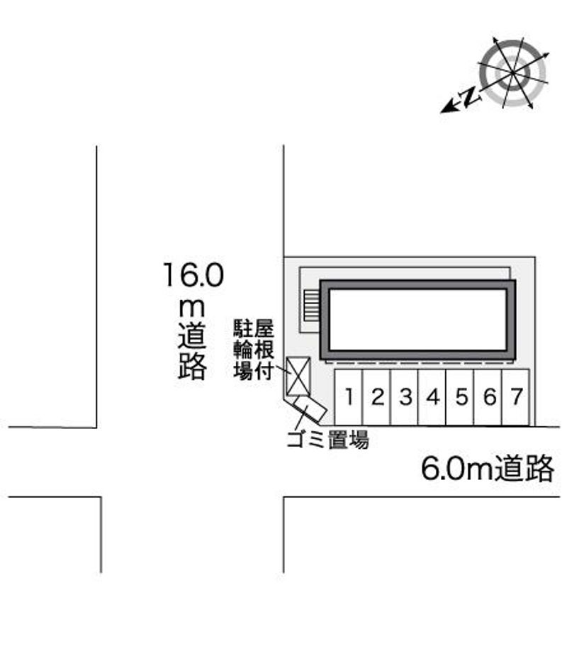 レオパレス茶の木 駐車場