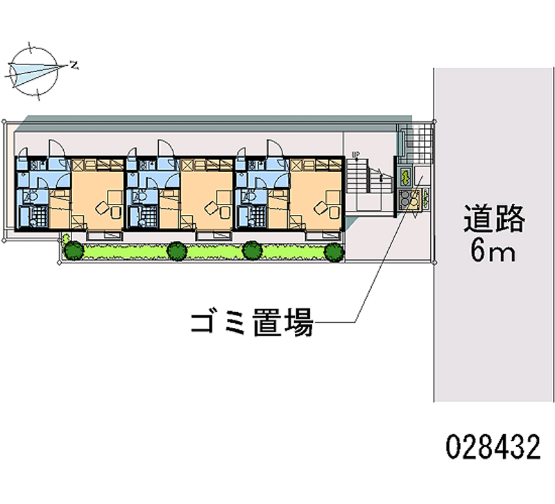 レオパレス東今里 区画図