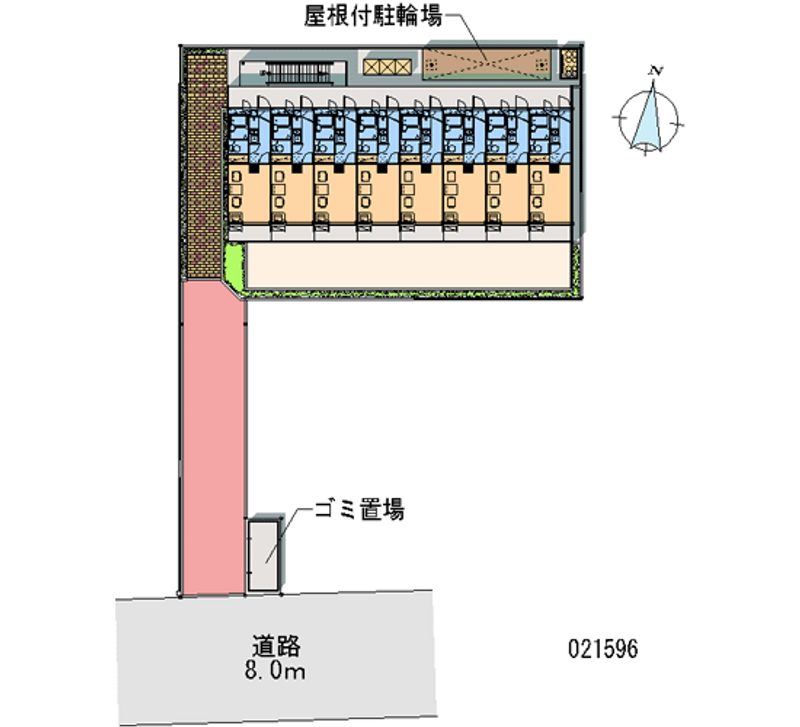 レオパレスクレスト 区画図