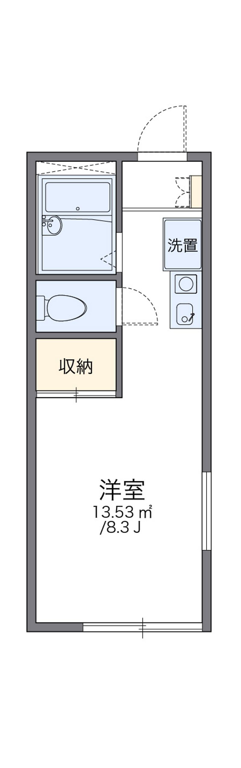 レオパレスティーズハウス 間取図