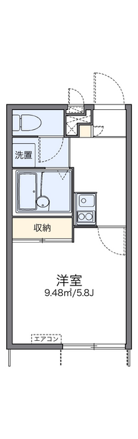 レオパレスビボ 間取り図