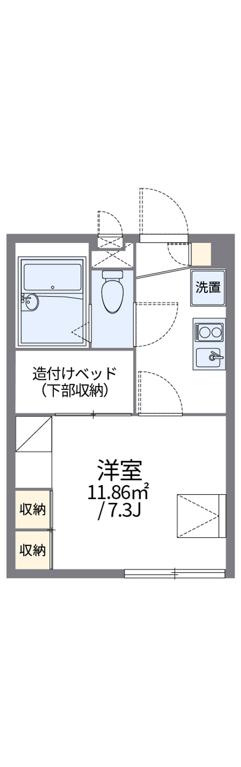 レオパレス末広ガーデン 間取図