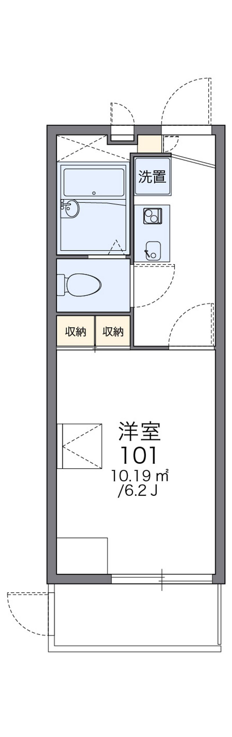 レオパレス原宿 間取図