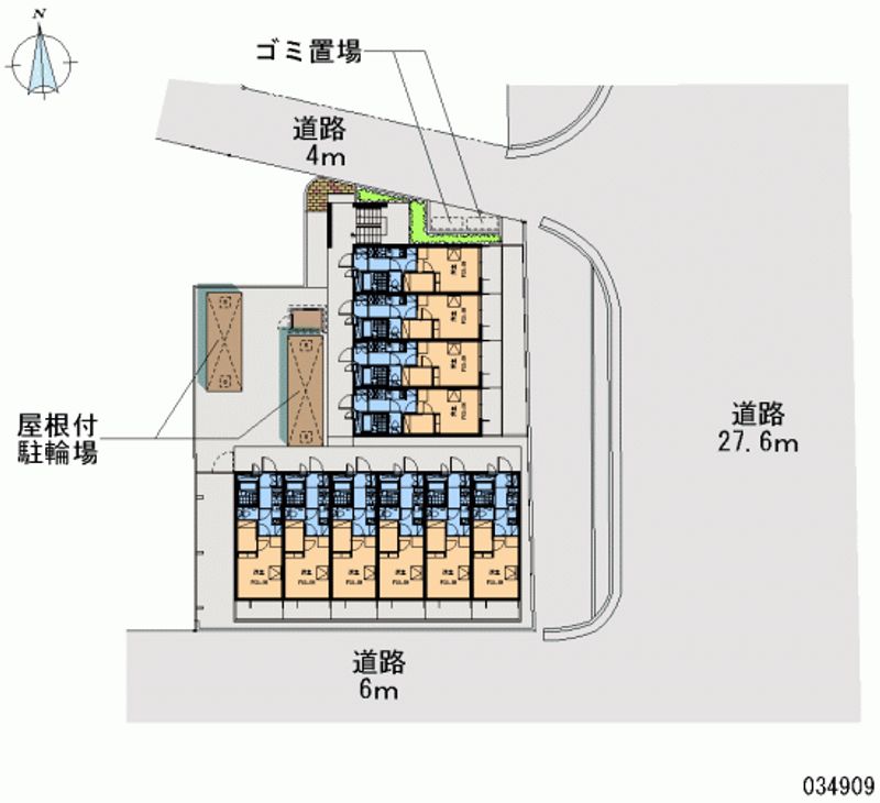 レオパレス西ノ京円町 区画図