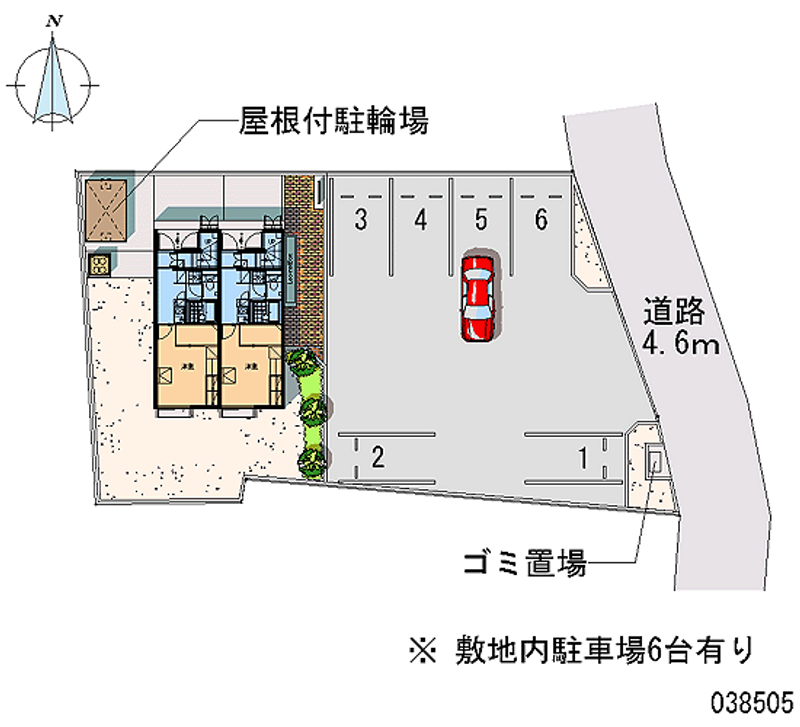 レオパレス川部 月極駐車場