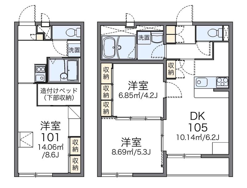 レオパレスアネックス 間取図