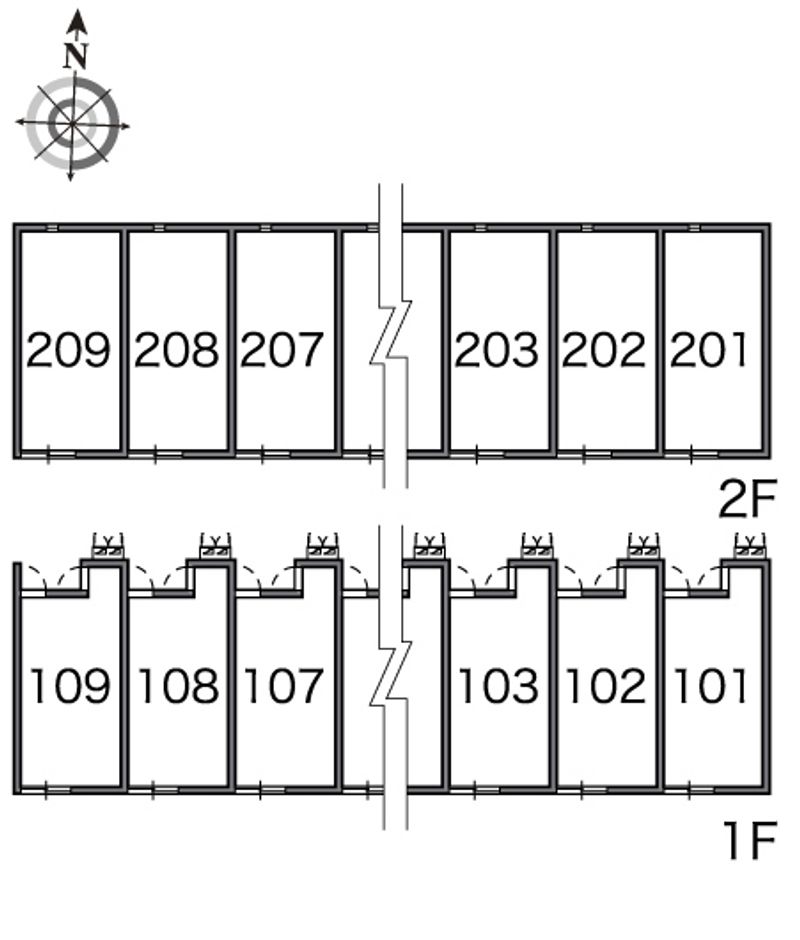 レオネクスト扇 間取配置図