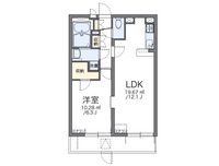 レオパレスグリーンアンバー 間取図