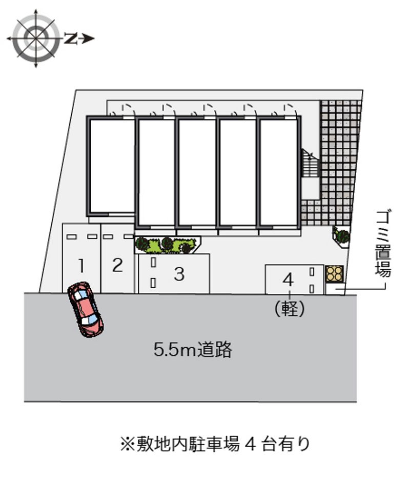 レオパレス広貴Ｅ 配置図