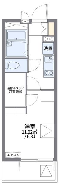 レオパレス蓮台寺西 間取図