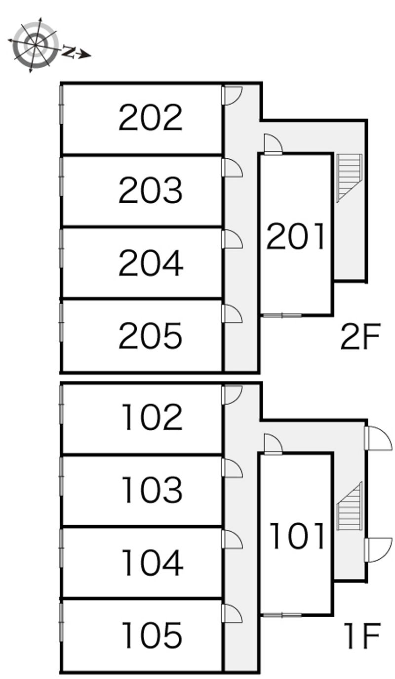 レオパレスグローリ 間取り配置図