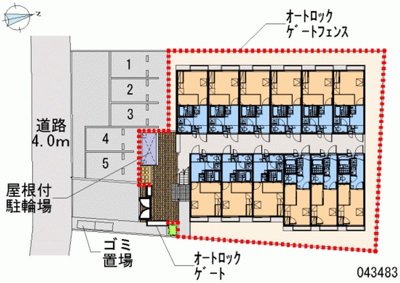 レオパレスさくら 区画図