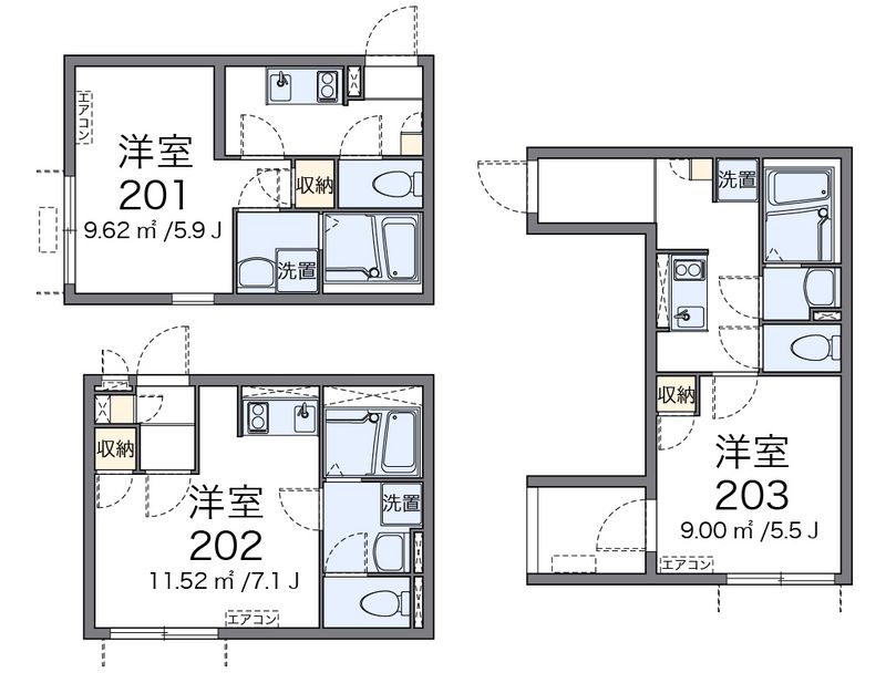 クレイノＫＵＲＡＲＩＳＵ 間取図