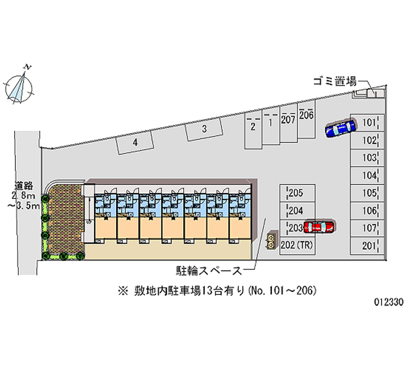 12330 Monthly parking lot