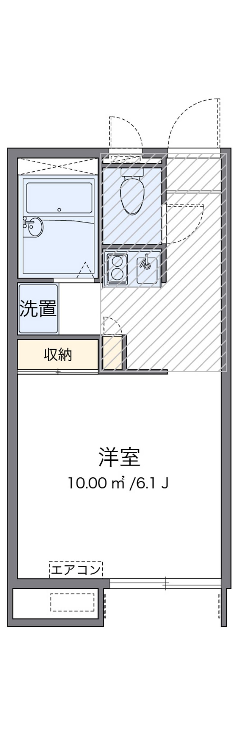レオパレス東宮館 間取図