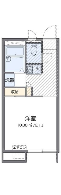 レオパレス東宮館 間取り図