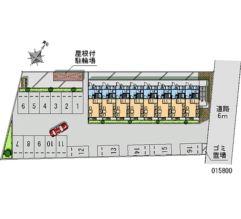 レオパレスエクセル東海 月極駐車場