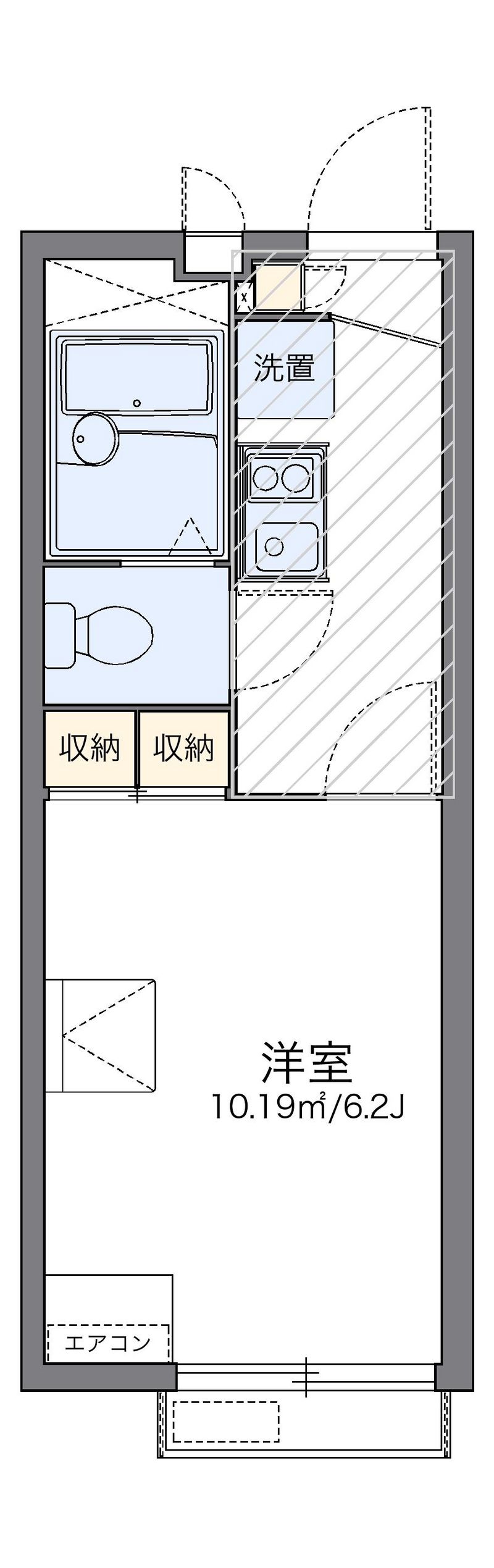 レオパレスコートリバーⅢ 間取り