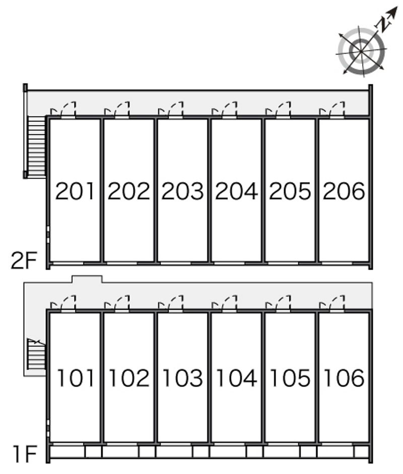 クレイノ空港南Ⅳ 間取り配置図
