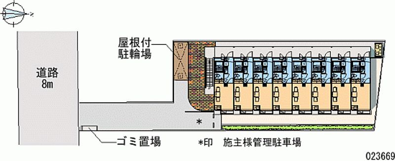 レオパレスＴＡＢＡＴＡ　パーク 区画図