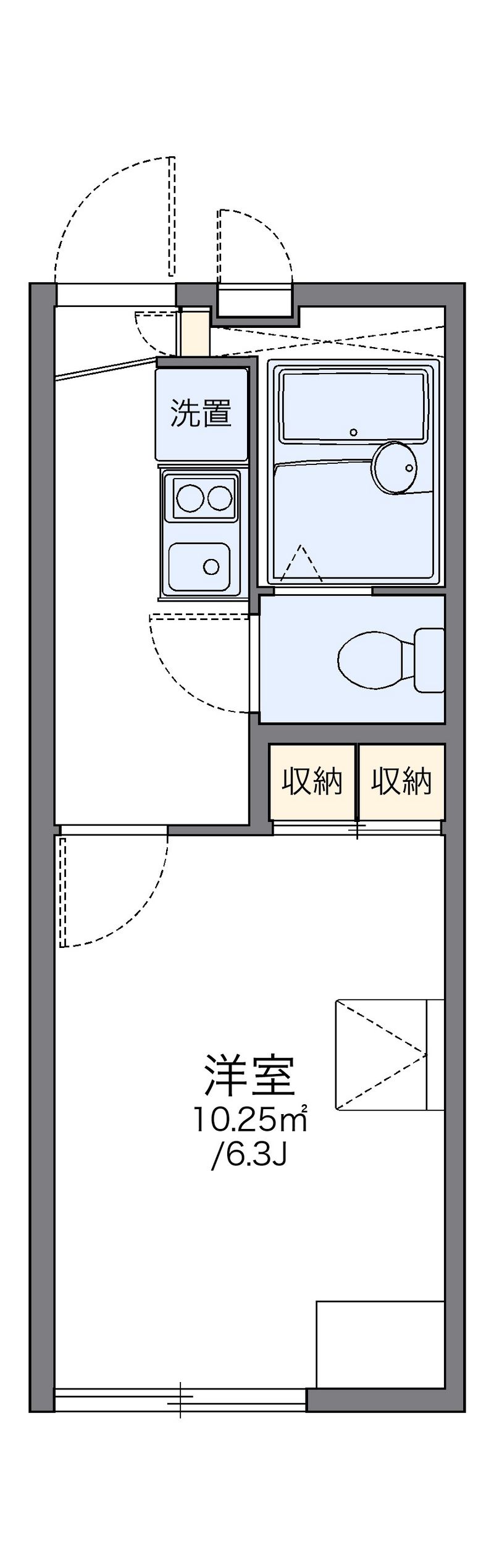 レオパレスウィングパスＫＳⅠ 間取図