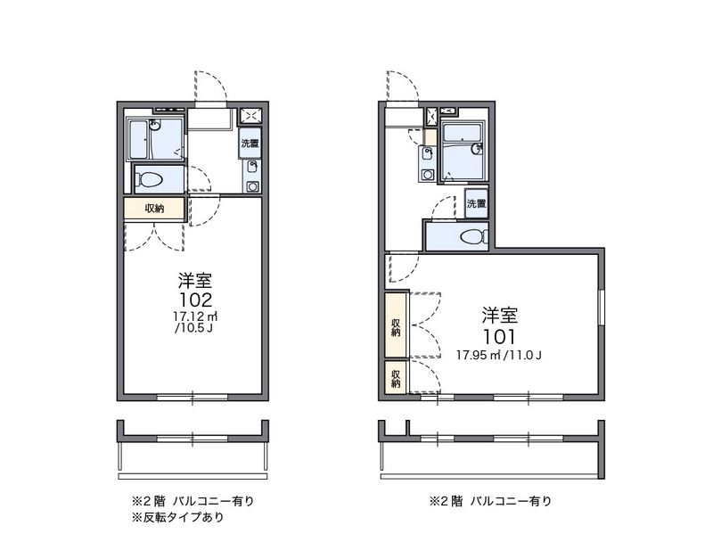 レオパレス中央 間取図