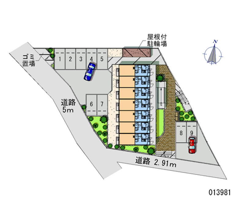 レオパレス東 月極駐車場