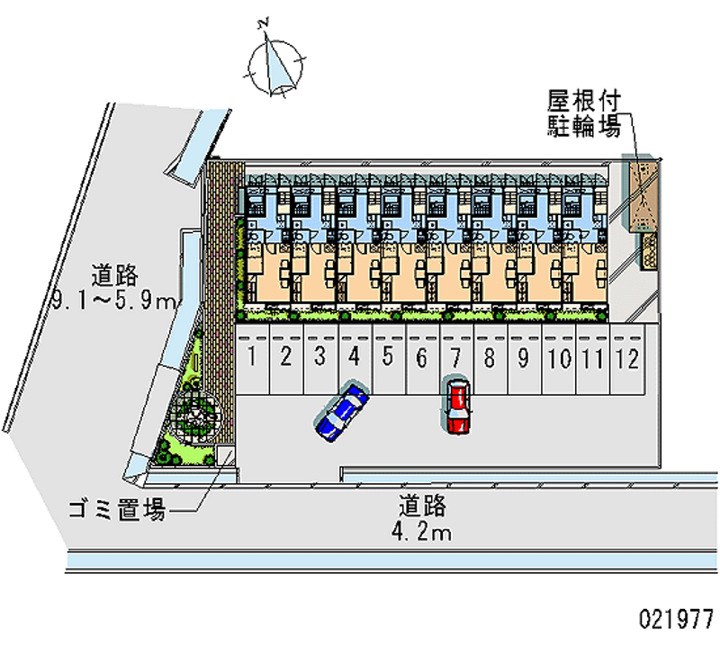 レオパレスアルファータカネ 月極駐車場